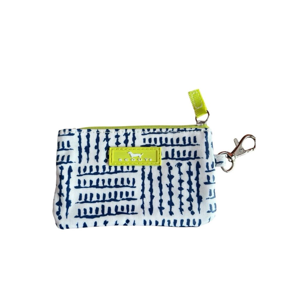 SCOUT IDKase ID Case Card Holder Pouch Key Chain Accent Zip Closure